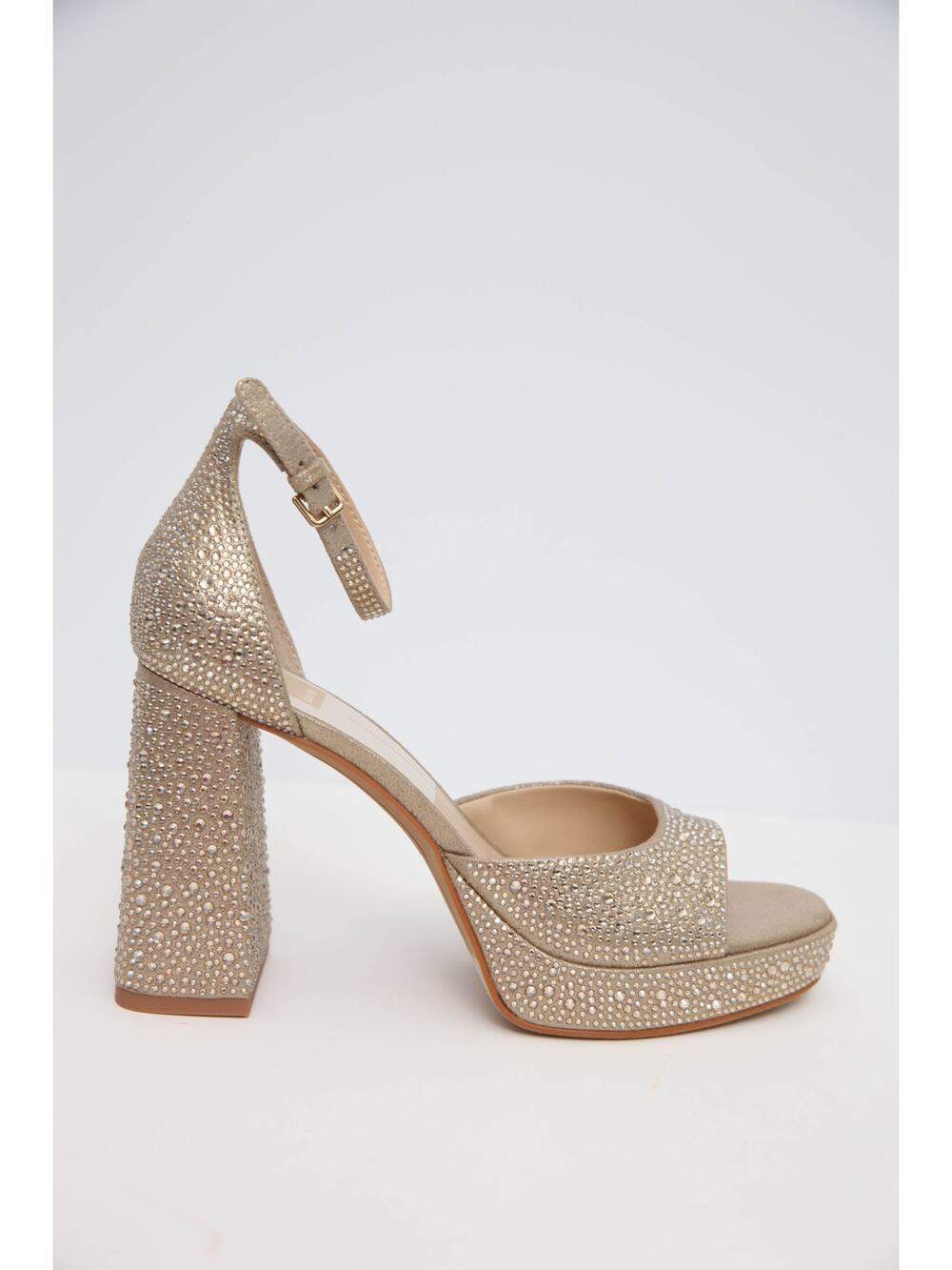 Dolce Vita - Women's Pandro Crystal Heels in Light Gold Size 8.5